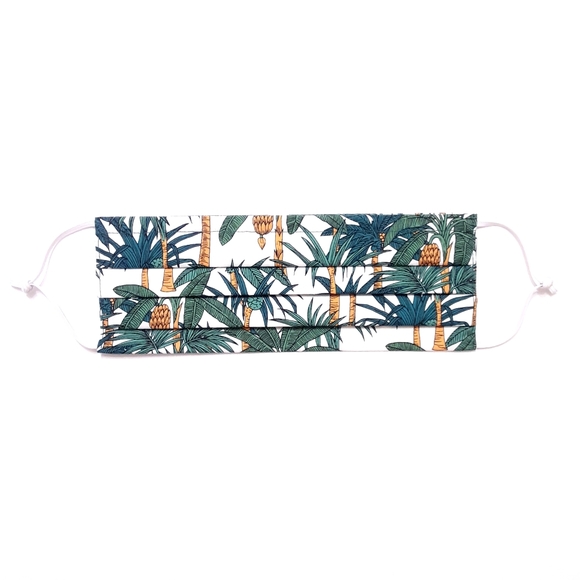 Face Mask 100% cotton Pleats Filter Nose wire - Picture 4 of 5